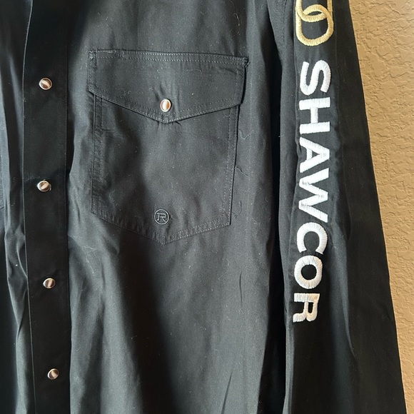 Roper Men's Black Casual Button Down Shirt - Picture 3 of 4